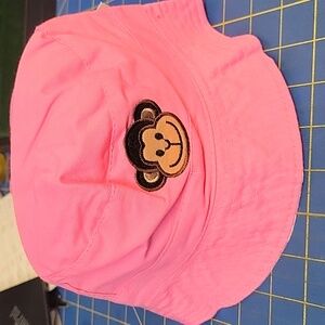 Big Dreamz Pink Monkey Kids Bucket 43cm Hat New